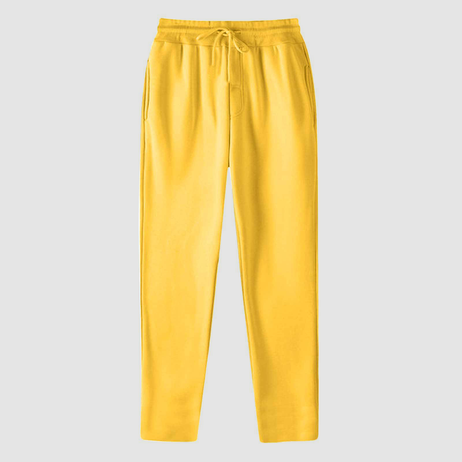 thumbnail image 4 of Pantalones de chándal con forro polar para mujer: cintura alta, bajo con volantes, cintura elástica; pantalones anchos de poliéster con bolsillos; aptos para uso informal/deportivo; tallas S-XXXL., 4 of 4